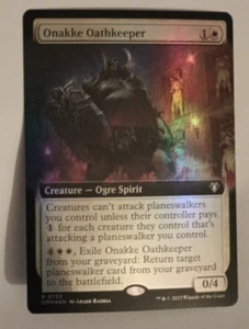 Onakke Oathkeeper Extended FOIL NM/M Magic the Gathering Commander Masters MTG - Picture 1 of 2