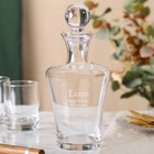 Personalised 1L Tall Glass Decanter Whisky Wine Alcohol Liqueur Drinks Bottle