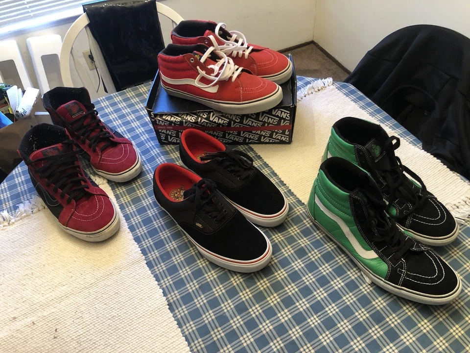 罕见大量 Jeff Grosso Vans。 都是预先拥有的,但形状非常好。 4 批量! — 第 1/4 张图片