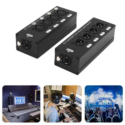 Extensor de cable de red de transmisión de 4 canales y 2 piezas Sub Snake Box Extender Foto 1 de 4