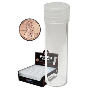 Lot of 20 Tubes BCW Coin Tubes - Penny (#CS51) - Picture 1 of 1