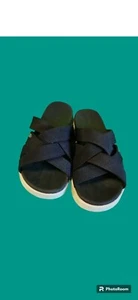 KEEN Elle Black Fabric Slip On Slide Active Strappy Sandals Shoes Womens 7.5 - Bild 1 von 7
