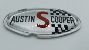 Austin Mini Cooper S Bonnet Badge Silver Mk2 Gt 1275 998 850 - Picture 1 of 3