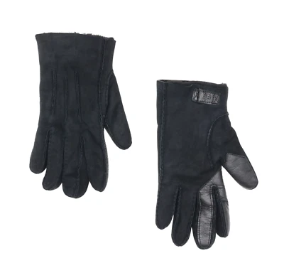 Guantes tecnológicos de piel de oveja en contraste negros UGG L112442 para hombre talla M Foto 1 de 3