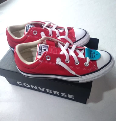 Converse CTAS Street Slip-On Juvenil Talla 3 A01700F Rojo Nuevo con Caja Foto 1 de 4