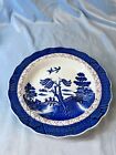 Real Old Willow By Booths White Round Shape Glossy Finish Bread Butter Plate 8"