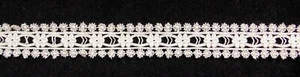 1.5 Inch White Beading Lace With Daisies Six Yards - Imagen 1 de 1