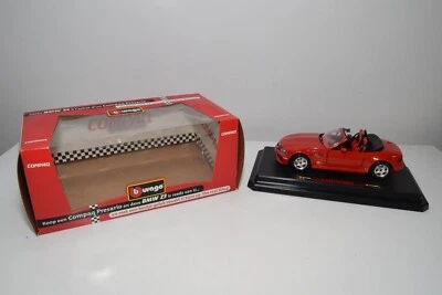 B63 1:24 BBURAGO BURAGO COMPAQ BMW Z3 ROADSTER RED MIB DUTCH PROMO BOX ! - Photo 1/4