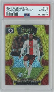 2022-23 Select Premier League #179 Armel Bella-Kotchap Gold Mojo /10 PSA 10 MINT - Picture 1 of 2