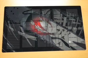No.372# Blanco Negro Juego de Cartas Playmat Anime Girl Custom TCG CCG Play Mat - Imagen 1 de 2