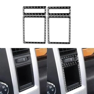 4Pcs Dashboard AC Air Vent Outlet Frame Carbon Fiber Trim For Ram 1500 2009-2012 - Bild 1 von 10