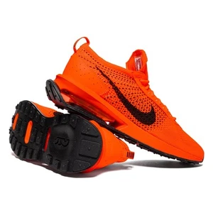 Nike Air Max Flyknit Racer Men Sz 8.5 Low Total Orange Black FD0762-800 - Picture 1 of 9