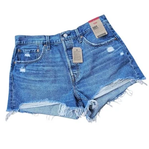 Levi's Women's 501 Original Shorts, High Rise Through The Hip Size 32 NWT - Picture 1 of 7