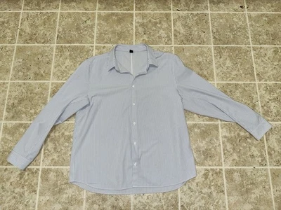 Lululemon New Venture Shirt Mens Sz 2XL Blue Classic Fit Button Up Preppy Logo - Image 1 of 4