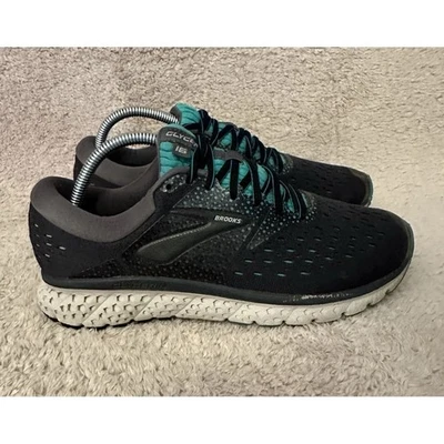 Brooks Glycerin 16 Womens Running Shoes Sneakers Black Teal Dna Loft Size 9.5 - Image 1 of 4