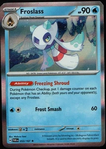 2024 Scarlet & Violet Series - Twilight Masquerade Froslass Rare #53 - Picture 1 of 2