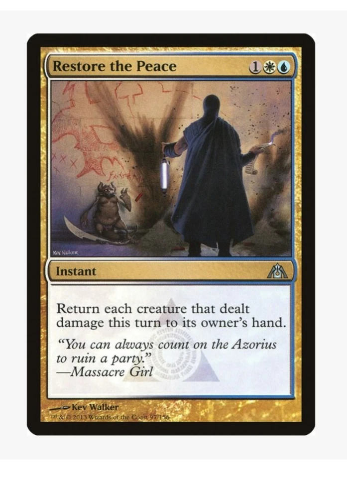 Restore the Peace | MTG DGM | Azorius Instant Bounce Board Wipe EDH | LP - Image 1 of 3