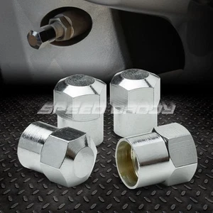 4 X ALUMINUM COATED TIRE/RIM VALVE/WHEEL AIR PORT DUST COVER STEM CAP/CAPS - Picture 1 of 1