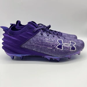 Botines de fútbol Under Armour Blur Smoke 2 MC de gamuza para hombre 10,5 púrpura 3027978-500 - Imagen 1 de 8