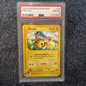 PSA 8 NM-MT Pikachu 124/165 Pokémon Expedition Common New Cert* 🔥🔥🔥 - Picture 1 of 2