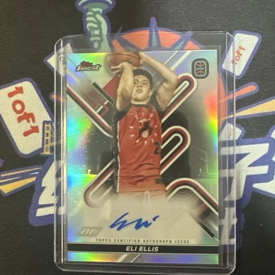 2022-23 Topps Finest Over Time Elite - Eli Ellis - Rookie Auto Refractor - Image 1 of 2
