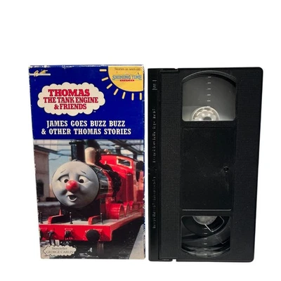 Thomas Tank Engine & Friends James Goes Buzz Buzz VHS Train George Carlin V8 - Image 1 of 4