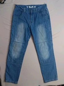 BULL-IT REINFORCEMENT COVEC Motorcycle Men Jeans MED WASH BLUE SIZE 34x32 - Picture 1 of 18
