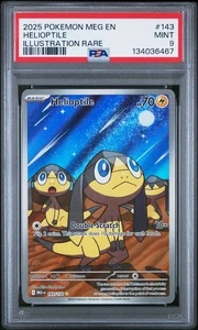 Ilustración Helioptile rara ME01: Mega Evolution 143/132 casi nueva - PSA 9 - Imagen 1 de 2