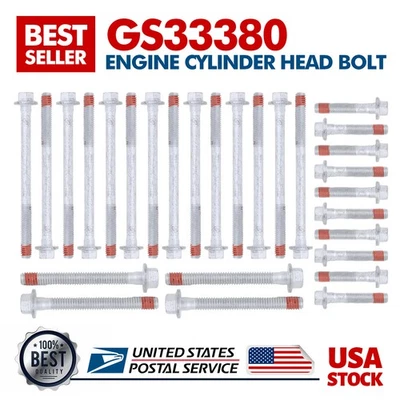 New Premium GS33380/ES72173 Engine Cylinder Head Bolt For Pontiac G8 2008-2009 - Image 1 of 4