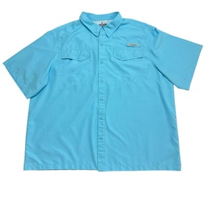 Habit Angelhemd Herren 3XL blau Kurzarm Knopf belüftet Outdoor gebraucht, in einwandfreiem Zustand - Bild 1 von 9