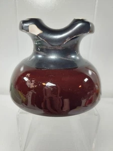 Vtg Glossy Brown Porcelain Insulator As Is - Picture 1 of 9