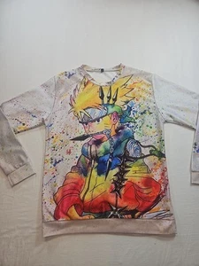 Naruto All Over Print Men’s "XL see Pictures "Long Sleeve Polyester Blend Silky - Picture 1 of 13