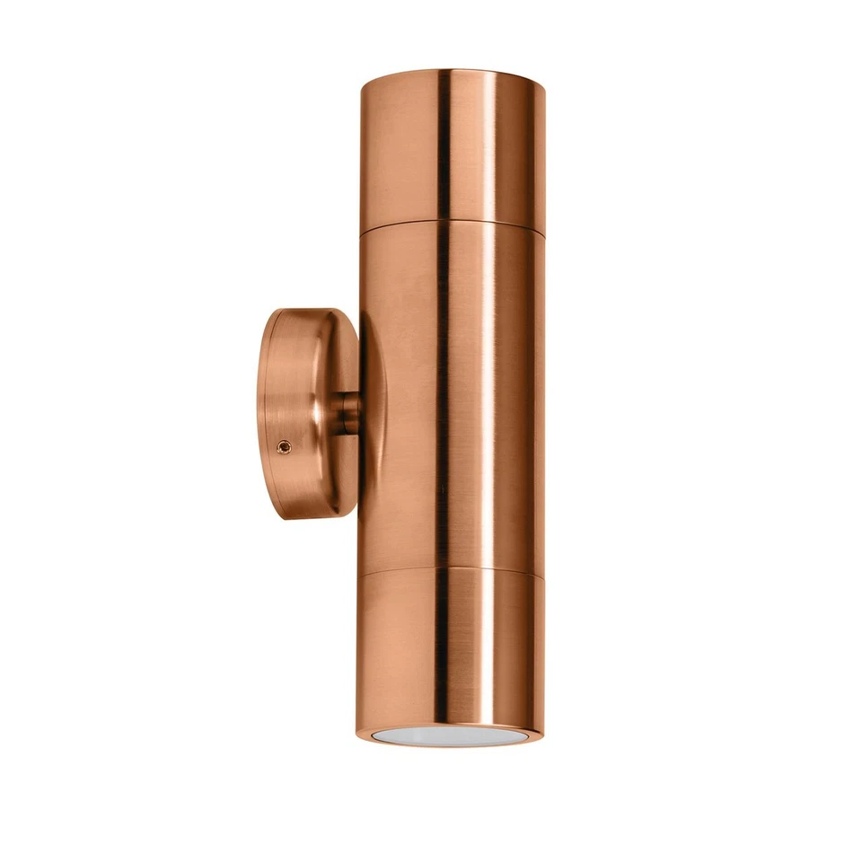 Wandleuchte massiv Kupfer Außenleuchte Up & Down Licht GU10 IP65 - Bild 1 von 1