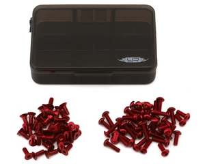 Yeah Racing Fazer FZD2 Assorted 7075 Aluminum Screws Set w/Container (Red) - Picture 1 of 2