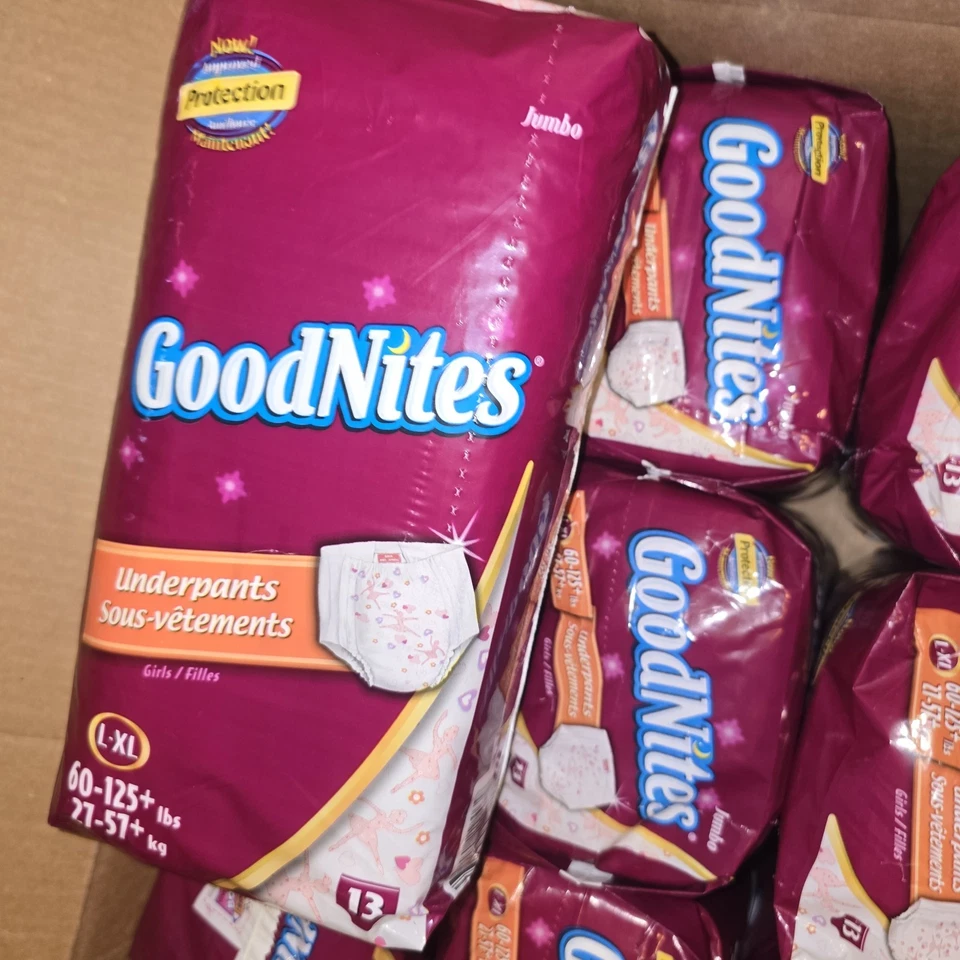 Vintage 2002 2005 GoodNites Youth Girls Pull-Ups UnderPants 13 XL Teen Diapers  - Image 1 of 2