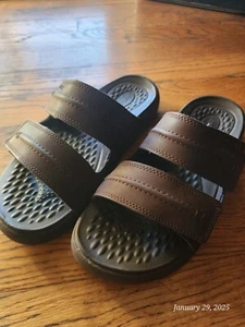 CROCS YUKON VISTA II MENS SIZE 9 SANDAL Brown - Picture 1 of 8