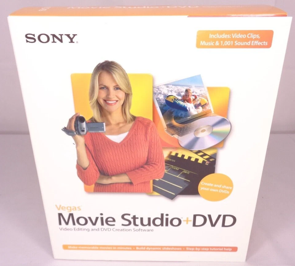 Sony Vegas Movie Studio 6.0 Video Editing & DVD Creation Software NEW Sealed - Image 1 of 4
