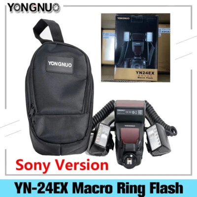 YONGNUO YN24EX E-TTL Twin Lite Macro Flash Speedlite with 2 Flash Heads for Sony - Image 1 of 4