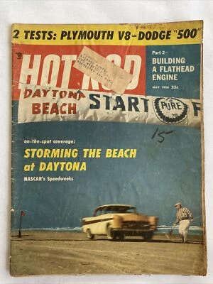 1965 May Hot Rod Magazine Storming The Beach At DAYTONA (CP163) - Image 1 of 3