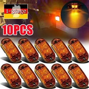10x LED Seitenmarkierungsleuchte Begrenzungsleuchten Gelb 12V/24V Anhänger LKW - Bild 1 von 7