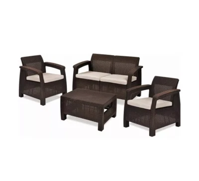 FOAM & UPHOLSTERY WAREHOUSE 6 Stück Sitzkissen Farbe (silbergrau - 43 cm Länge x 49 cm Breite und x 8 cm Dicke