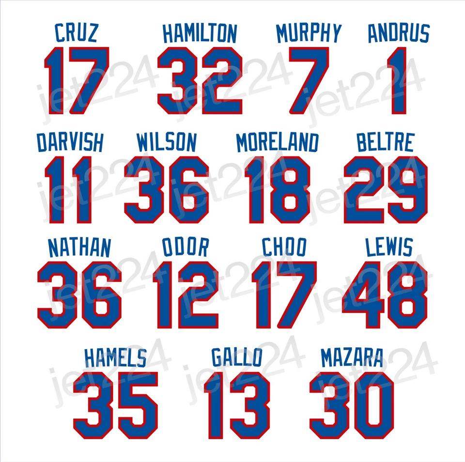 PEGATINA CALCOMANÍA Texas Rangers 2010 Beltre Darvish Hamels Hamilton Moreland + Foto 1 de 4