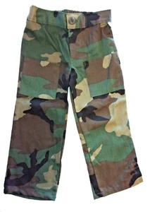 NEW BDU WOODLAND CAMOUFLAGE PANTS MADE IN THE USA TODDLER YOUTH SIZE 4 / 4T - Picture 1 of 10