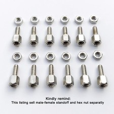 25pcs Brass #4-40x5+7 Jackscrew Cylinder Screw Motherboard VGA DB9 DVI COM Port