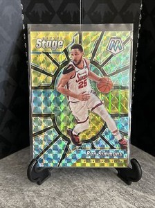 2020 Panini Mosaic Ben Simmons Phila 76ers Center Stage Prizm Green