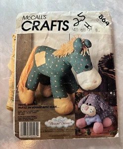 McCalls Craft 864 Snips and Bobbin Hund Pferd Hund Vintage Schnittmuster 1987 - Bild 1 von 3