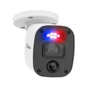 Swann PRO-1080MQB 1080p Enforcer Bullet CCTV Camera Flash Light Siren - Picture 1 of 5