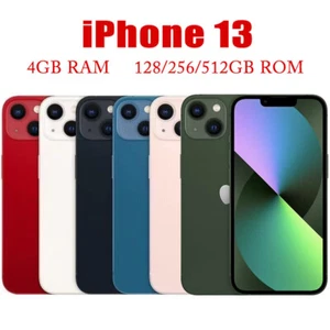 New Apple iPhone 13 128GB/256GB/512GB Unlocked Smartphone Sealed Box Original - Picture 1 of 13