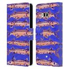 Official Cat Coquillette Sea Leather Book Case For Htc Phones 1