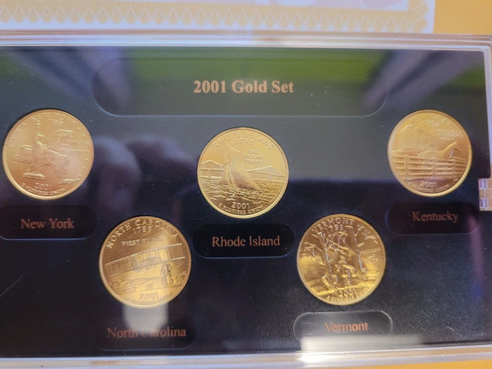 2001 Gold Edition State Quarters - Image 1 of 3